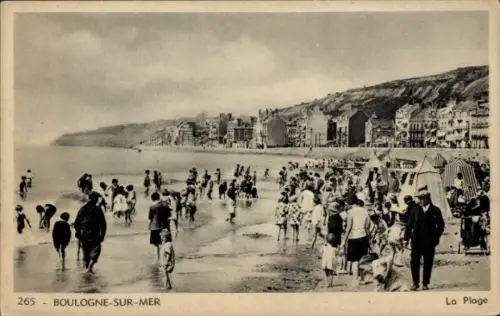 CPA Boulogne sur Mer Pas de Calais, Plage