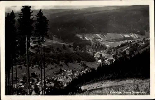 Ak Katzhütte im Schwarzatal, Gesamtansicht