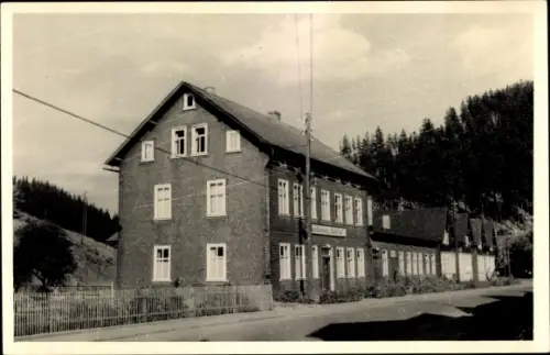 Ak Katzhütte Thüringer Wald, Jugendherberge Helmut Just
