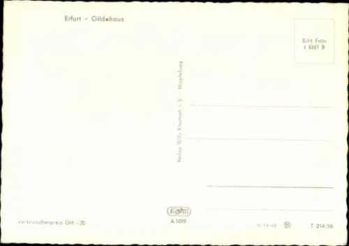 Ak Erfurt in Thüringen, Gildehaus