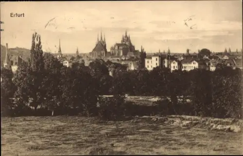 Ak Erfurt in Thüringen, Gesamtansicht