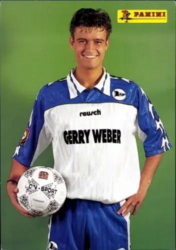 Autogrammkarte Fußballer Johann Stenzel, Arminia Bielefeld, Autogramm