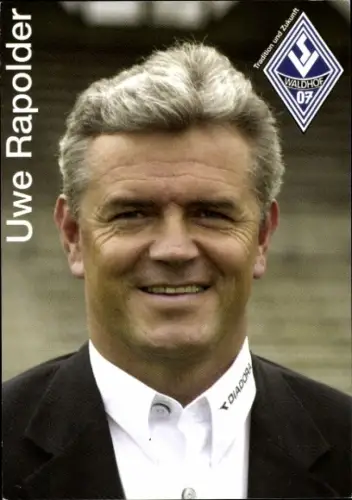 Autogrammkarte Trainer Uwe Rapolder SV Waldhof Mannheim 07, Autogramm