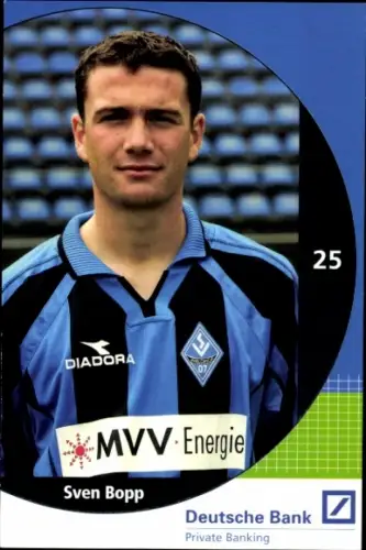 Autogrammkarte Fußballer Sven Bopp, SV Waldhof Mannheim 07, Autogramm