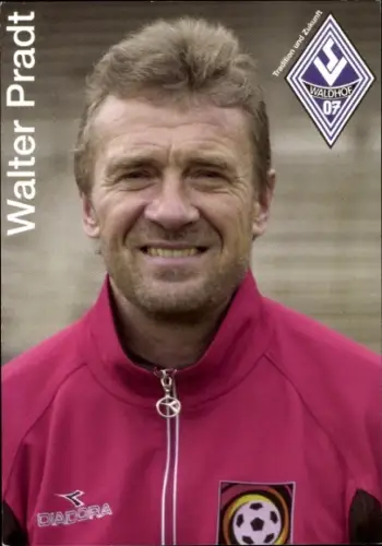 Autogrammkarte Torwarttrainer Walter Pradt, SV Waldhof Mannheim 07, Autogramm