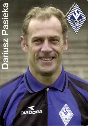 Autogrammkarte Fußballer Dariusz Pasieka, SV Waldhof Mannheim 07, Autogramm