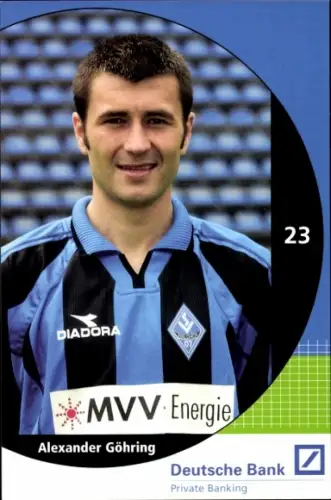 Autogrammkarte Fußballer Alexander Göhring, SV Waldhof Mannheim 07, Autogramm