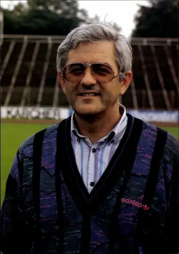 Autogrammkarte Mannschaftsbetreuer Egon Lang, SV Waldhof Mannheim 07, Autogramm