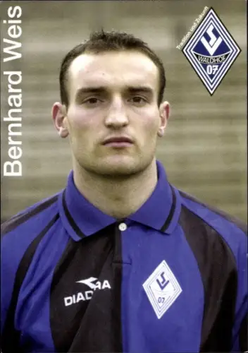 Autogrammkarte Fußballer Bernhard Weis, SV Waldhof Mannheim 07, Autogramm