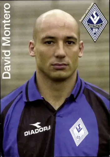 Autogrammkarte Fußballer David Montero, SV Waldhof Mannheim 07, Autogramm