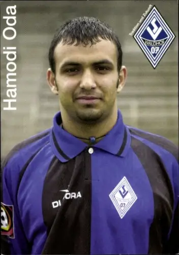 Autogrammkarte Fußballer Hamodi Oda, SV Waldhof Mannheim 07, Autogramm