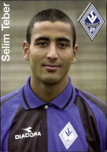 Autogrammkarte Fußballer Selim Teber, SV Waldhof Mannheim 07, Autogramm
