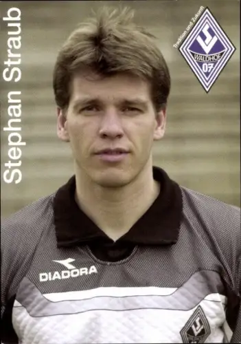 Autogrammkarte Fußballer Stephan Straub, SV Waldhof Mannheim 07, Autogramm