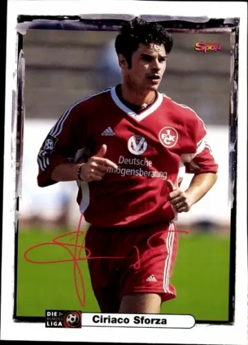 Autogrammkarte Fußballer Ciriaco Sforza, 1. FC Kaiserslautern, Autogramm