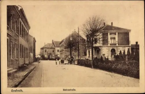 Ak Grefrath am Niederrhein, Bahnstraße