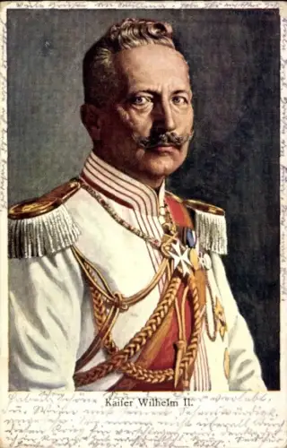 Ak Kaiser Wilhelm II. von Preußen, Portrait in Uniform, Orden