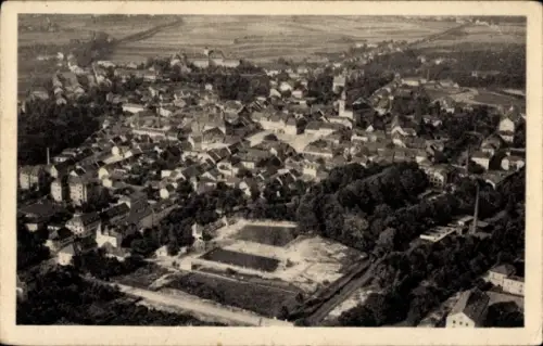 Ak Bischofswerda in Sachsen, Fliegeraufnahme