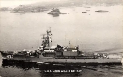 Ak amerikanisches Kriegsschiff USS John Willis DE-1027