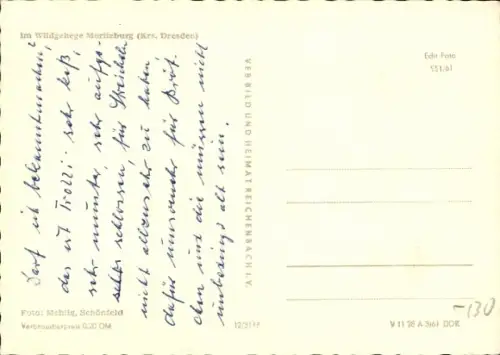 Ak Wildgehege Moritzburg, Reh, Tierportrait