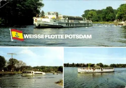 Ak Weiße Flotte Potsdam, Salondampfer Sanssouci