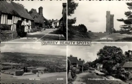 Ak Shere Village Surrey England, Shere Village, Leith Hill, Box Hill, Coldharbour Village, Surrey