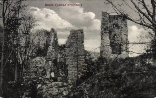 Ak Haegen Hagen Elsass Bas Rhin, Ruines Geroldseck