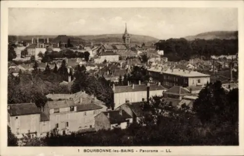 Ak Bourbonne les Bains Haute Marne, Gesamtansicht