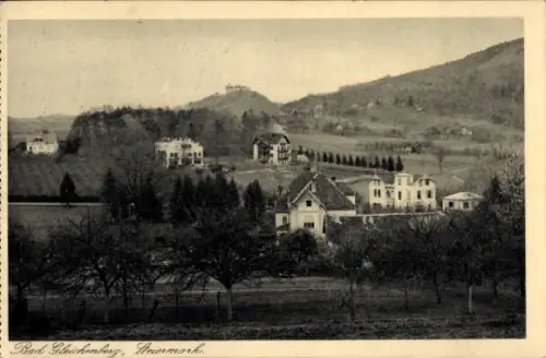 Ak Bad Gleichenberg Steiermark,  Steiermark, Landschaft, Häuser, Bäume