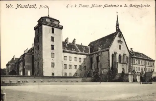 Ak Wiener Neustadt in Niederösterreich, Militär-Akademie, St. Georgskirche