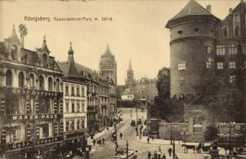 Ak Kaliningrad Königsberg Ostpreußen, Kaiser-Wilhelm-Platz, Schloss