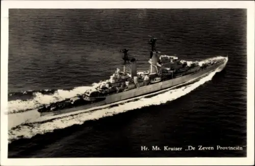 Ak Niederländisches Kriegsschiff, De Zeven Provincien, Kreuzer
