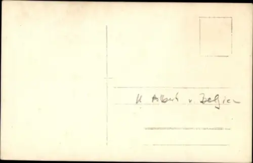 Ak König Albert I. von Belgien, Portrait in Uniform