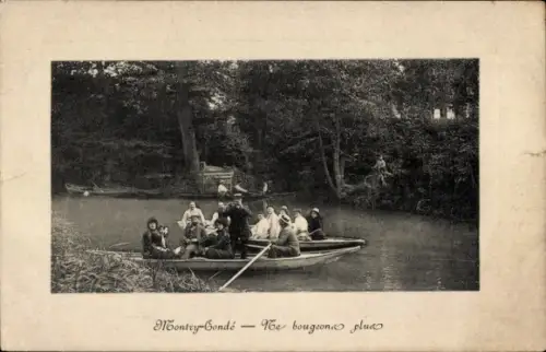 Ak Montry Condé Seine et Marne, Ruderboote