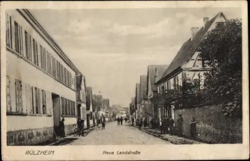 Ak Rülzheim in der Pfalz, Neue Landstraße