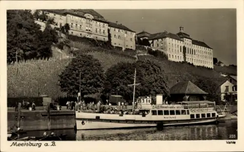 Ak Meersburg am Bodensee, Dampfer Mainau