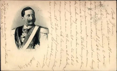 Ak Kaiser Wilhelm II., Portrait, Uniform, Orden