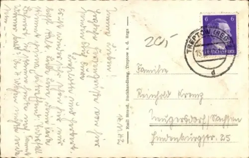 Ak Trzebiatów Treptow an der Rega Westpommern