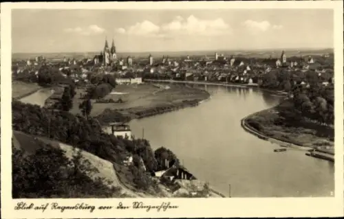 Ak Regensburg an der Donau Oberpfalz, Gesamtansicht