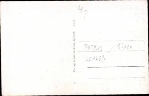 Ak Putbus auf der Insel Rügen, Schloss