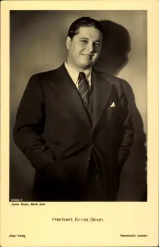 Ak Schauspieler Herbert Ernst Groh, Portrait