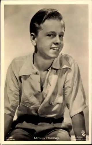 Ak Schauspieler Mickey Rooney, Portrait