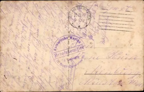 Ak Deutsches Kriegsschiff, SMS Kronprinz, Zeppelin, Marineluftschiff, Kaiserliche Marine