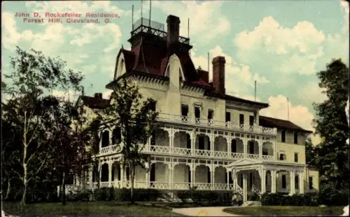 Ak Forest Hill Cleveland Ohio USA, John D. Rockefeller Residence, Forest Hill,  O., 
