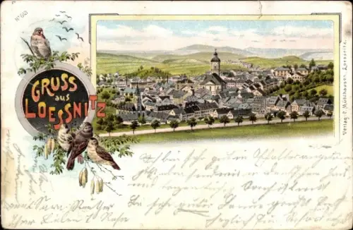 Litho Lößnitz im Erzgebirge, Gesamtansicht