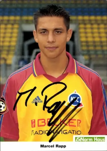 Autogrammkarte Fußballer Marcel Rapp, Karlsruher SC, Autogramm