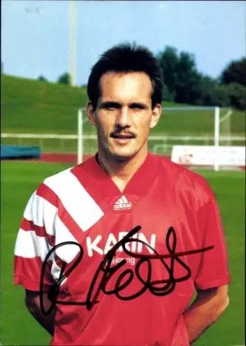 Autogrammkarte Fußballer Rudi Böck, SV Lohhof, Autogramm