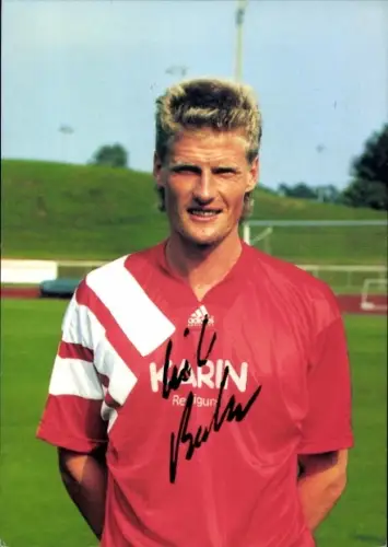 Autogrammkarte Fußballer Erik Becker, SV Lohhof, Autogramm