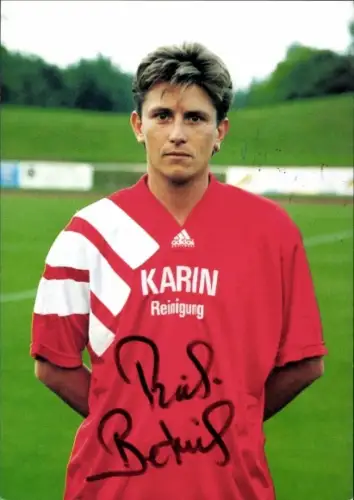 Autogrammkarte Fußballer Reinhold Betzendörfer, SV Lohhof, Autogramm