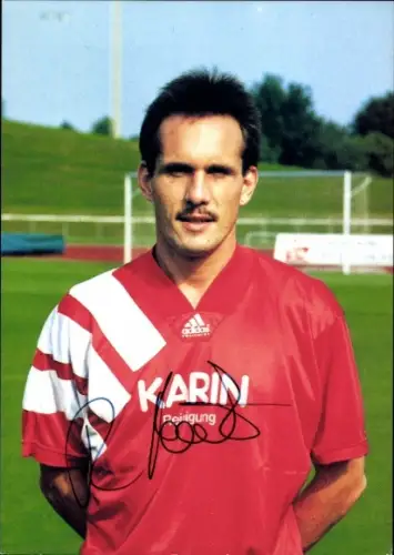 Autogrammkarte Fußballer Rudi Böck, SV Lohhof, Autogramm