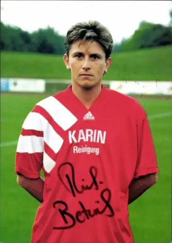 Autogrammkarte Fußballer Reinhold Betzendörfer, SV Lohhof, Autogramm
